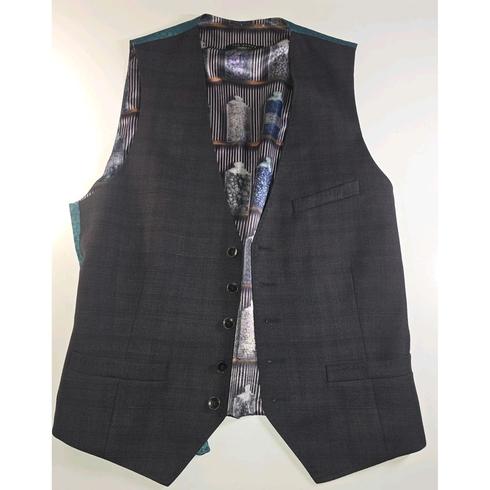 Ted Baker London Pippin W Vest Men's Size 4 (38R)‎ | Modern Fit Wool Blend Woven